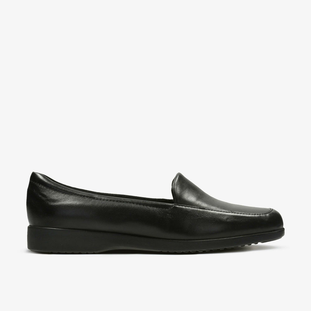 Georgia Loafer Black Leather | Clarks for sale