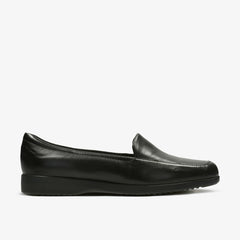 Georgia Loafer Black Leather | Clarks for sale