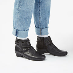 Matron Ella Ankle Boot Black Leather | Clarks outlet