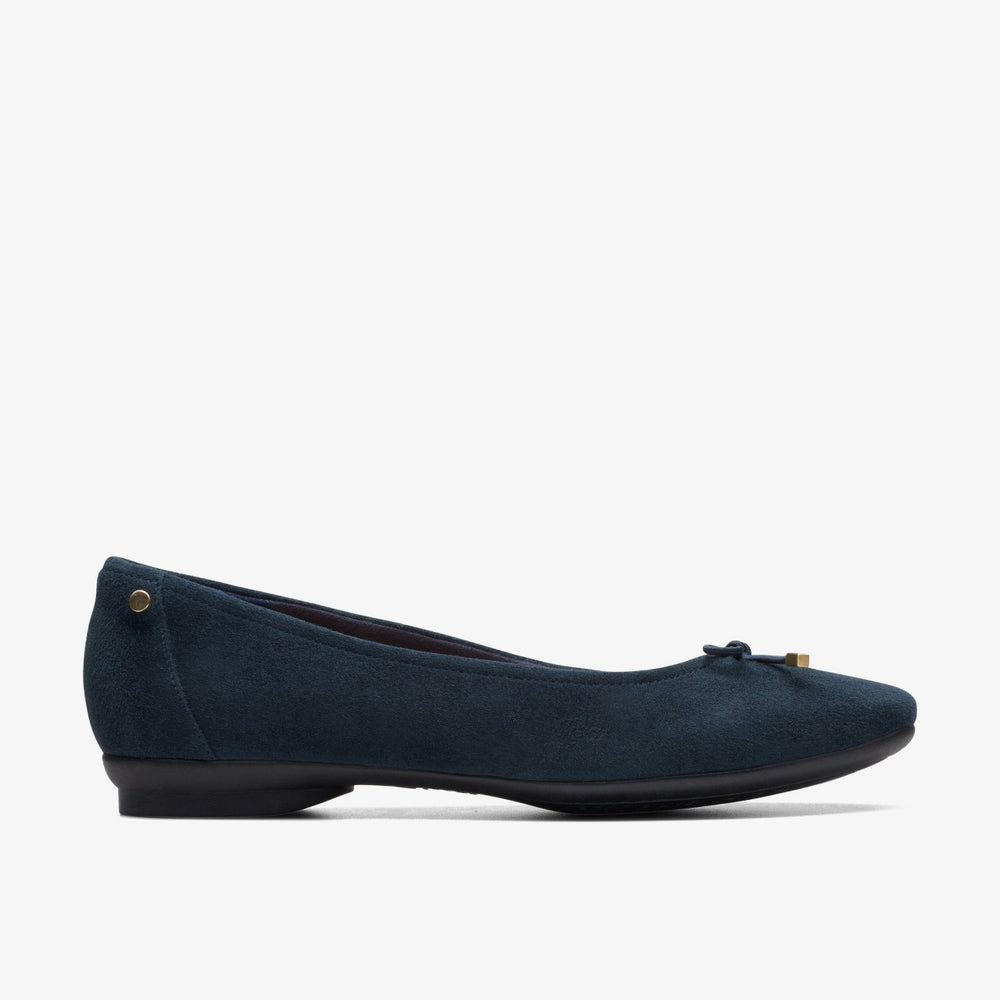 Candra Light Navy Suede | Clarks online
