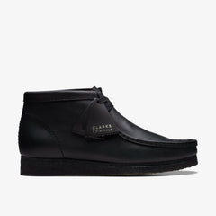 Wallabee Boot Black Leather | Clarks discount