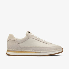 Craft Run Lace White Suede | Clarks outlet
