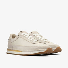 Craft Run Lace White Suede | Clarks outlet