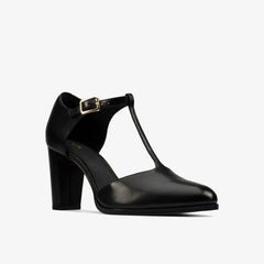 Kaylin 85 T Bar Black Leather | Clarks online