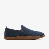 Home Mocc Slipper Navy Suede | Clarks online