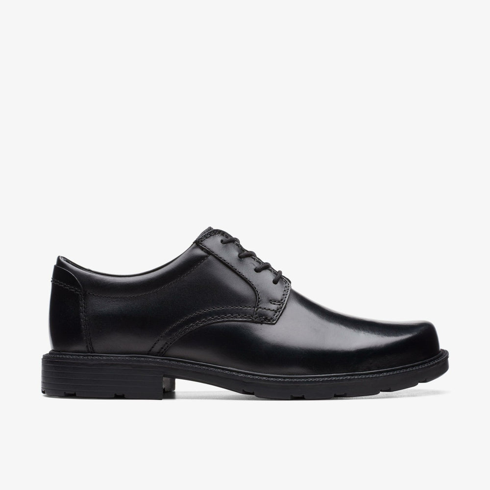 Kerton Lace Black Leather | Clarks for sale