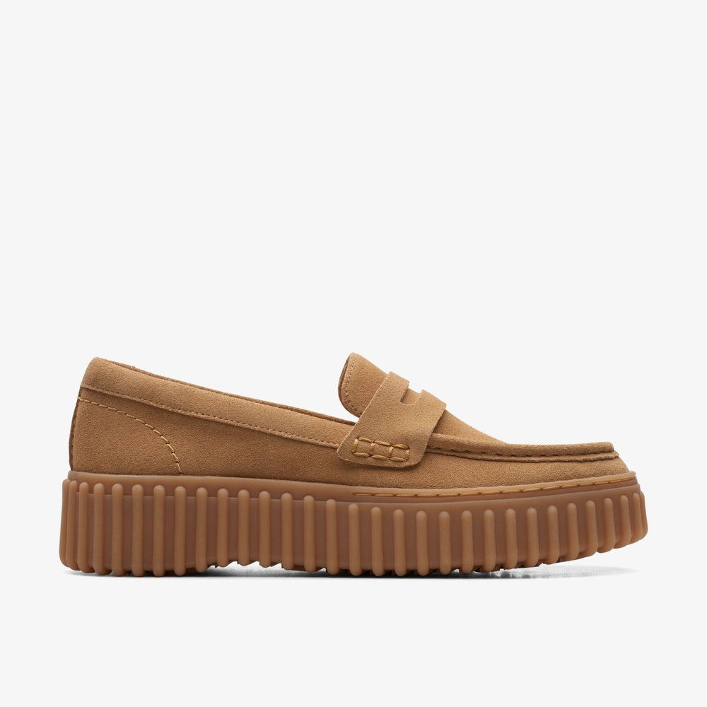 Torhill Penny Loafer Light Tan Suede | Clarks Sale