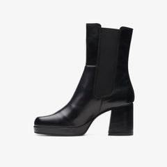 Pique Up Black Leather | Clarks outlet