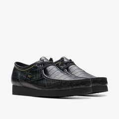 Wallabee Black Crocodile | Clarks on Sale