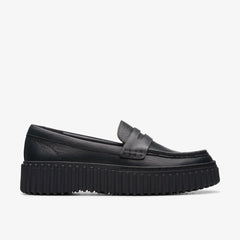 Torhill Penny Loafer Black Leather | Clarks outlet