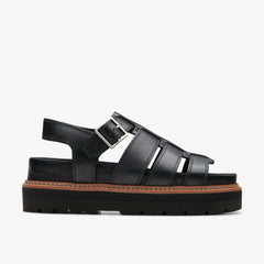 Orianna Twist Black Leather | Clarks for sale