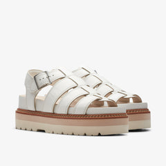 Orianna Twist Off White Leather | Clarks Sale