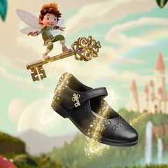 Lock Magic Kid Black Leather | Clarks on Sale