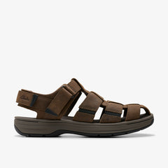 Saltway Cove Dark Brown Leather | Clarks for sale