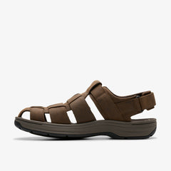 Saltway Cove Dark Brown Leather | Clarks for sale