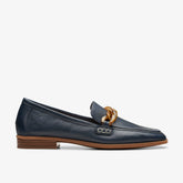 Sarafyna Iris Loafer Navy Leather | Clarks Sale