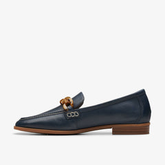 Sarafyna Iris Loafer Navy Leather | Clarks Sale