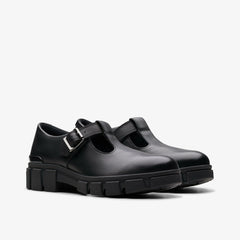 Evyn Bar Youth Black Leather | Clarks Sale