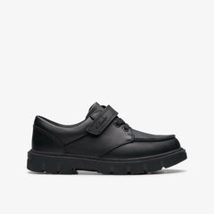 Lorcam Edge Kid Black Leather | Clarks for sale