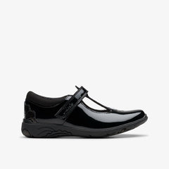 Relda Gem Kid Black Patent | Clarks discount