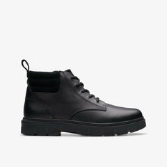 Lorcam Trail Older Black Leather | Clarks Sale