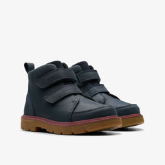 Lorcam Hi Older Navy | Clarks for sale