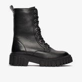 Page Lace Boot Black Leather | Clarks for sale