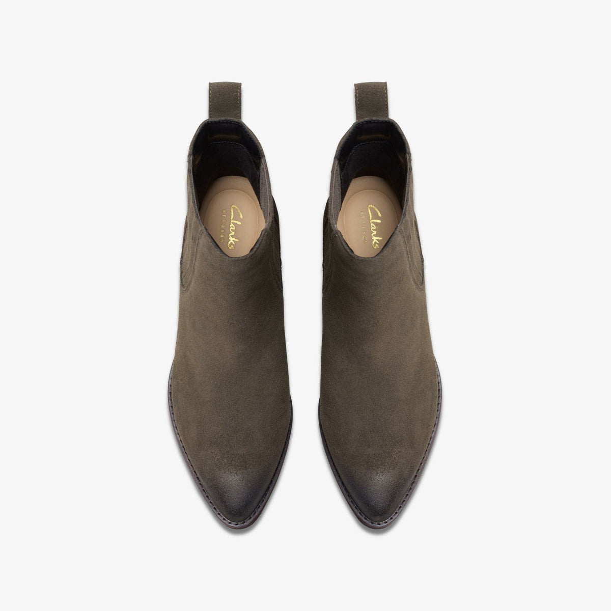 Morzine Top Ankle Boot Mole Grey Suede | Clarks for sale