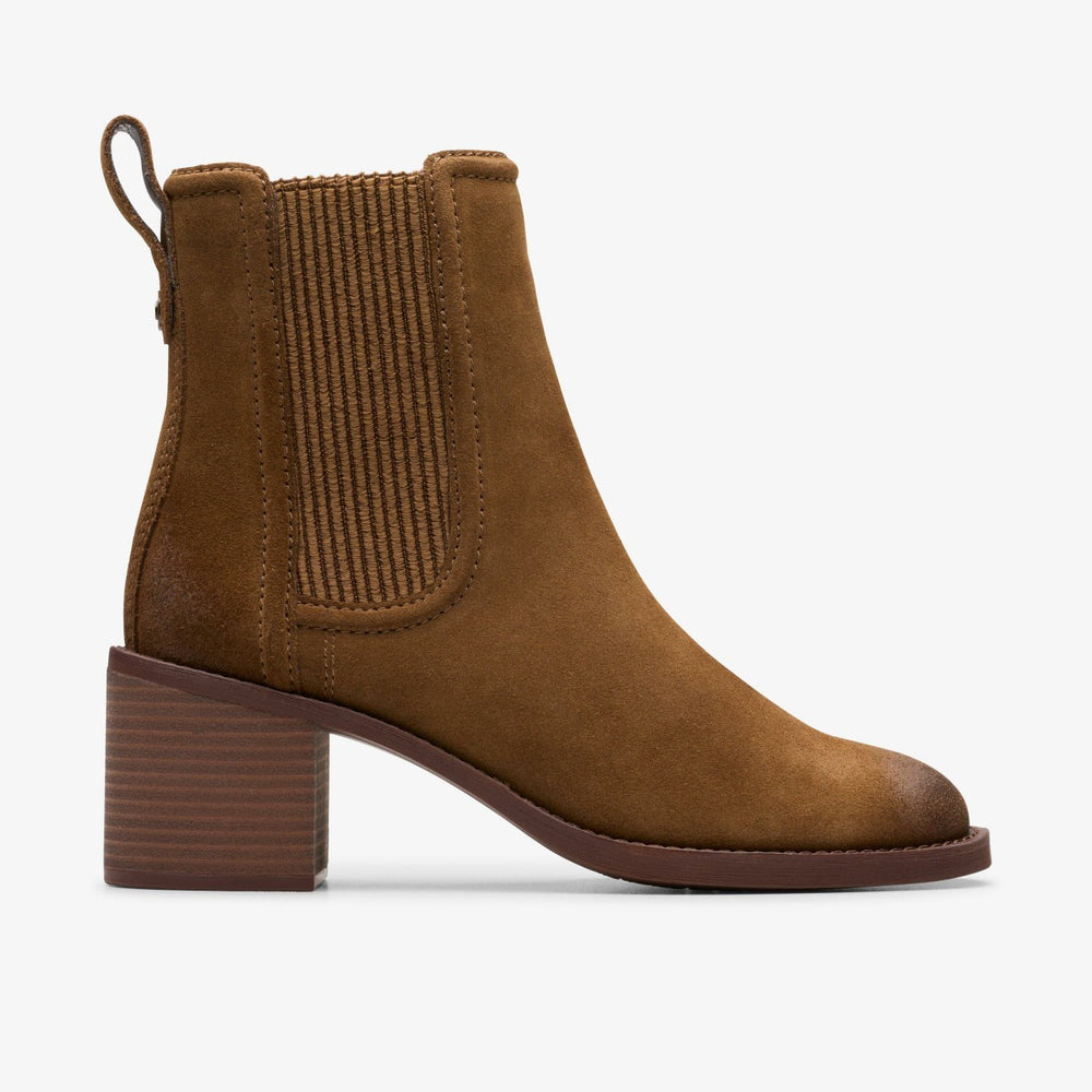 Chamberly Top Walnut Suede | Clarks outlet