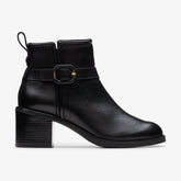 Chamberly Trim Black Leather | Clarks discount