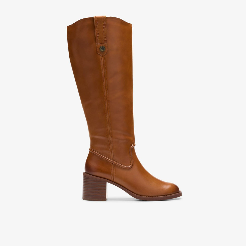 Chamberly Up Mid Tan Leather | Clarks discount