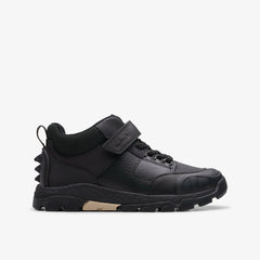 Steggy 2 Glow Kid Black Leather | Clarks discount