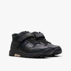 Steggy 2 Glow Kid Black Leather | Clarks discount