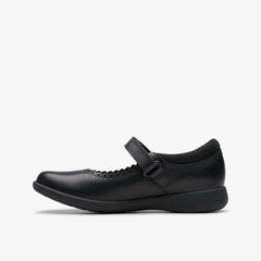 Etch Pure Kid Black Leather | Clarks outlet
