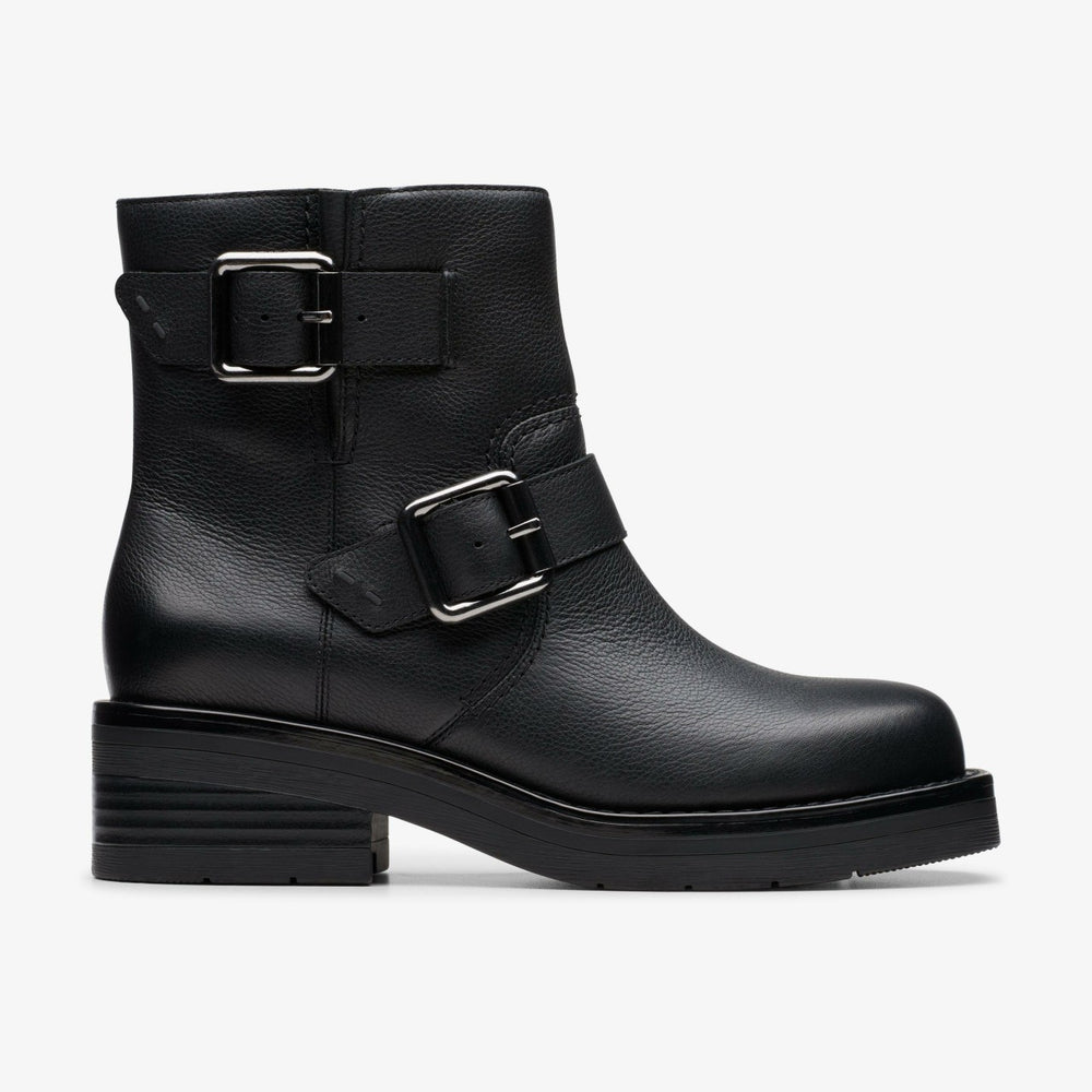 Rebelle Buckle Black Leather | Clarks outlet