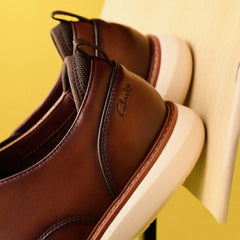 Brantin Plain Dark Tan Leather | Clarks online
