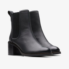 Chamberly Top Black Leather | Clarks Sale