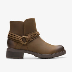 Hearth Kaylie Ankle Boot Mushroom Oily | Clarks discount