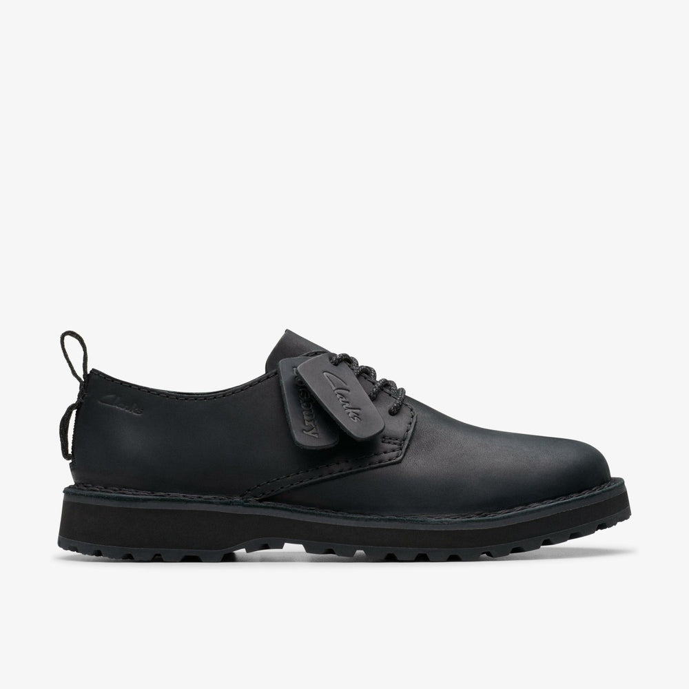 Solsbury Lace Black Leather | Clarks for sale