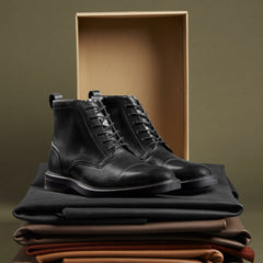 Aldwin Cap Black Leather | Clarks for sale