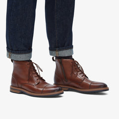 Aldwin Cap Mid Tan Leather | Clarks Sale