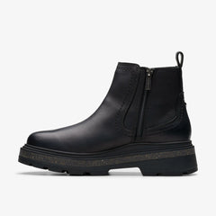 Hencroft Step Waterproof Black Leather | Clarks on Sale