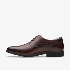 Eldredge Plain Dark Brown Leather | Clarks for sale
