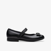 Finja Tap Kid Black Leather | Clarks on Sale
