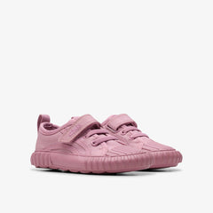 Foxing Stitch Toddler Pink Fabric | Clarks online