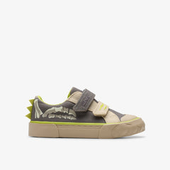 Foxing Stomp Toddler Grey Canvas | Clarks on Sale