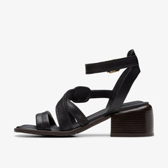 Morwyn Strap Black Leather | Clarks for sale
