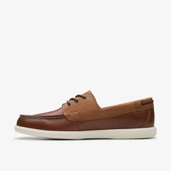 Bratton Boat Dark Tan Leather | Clarks online