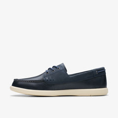Bratton Boat Navy Leather | Clarks on Sale