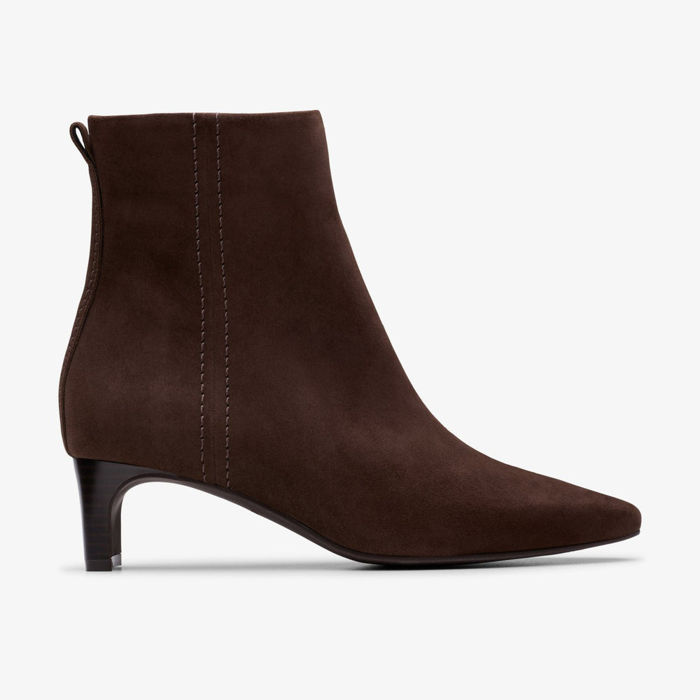 Edina Up Dark Brown Suede | Clarks online